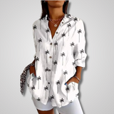 Alexa  | Women Summer Vintage Relaxed Shirt – White | The Bellemont Sisters Australia