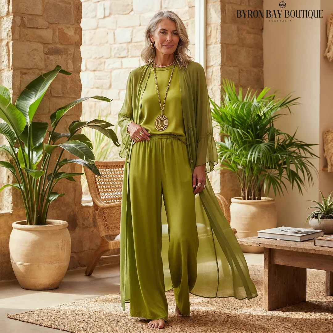 Margaret | Elegant Wide Leg Three Piece Summer Set | The Bellemont Sisters Australia