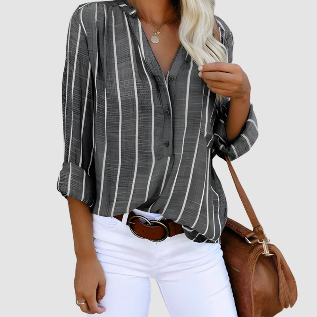 Lilac™ Stylish Casual Blouse – Gray | The Bellemont Sisters Australia