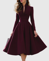 Avelina | V-Neck Midi Dress | The Bellemont Sisters Australia