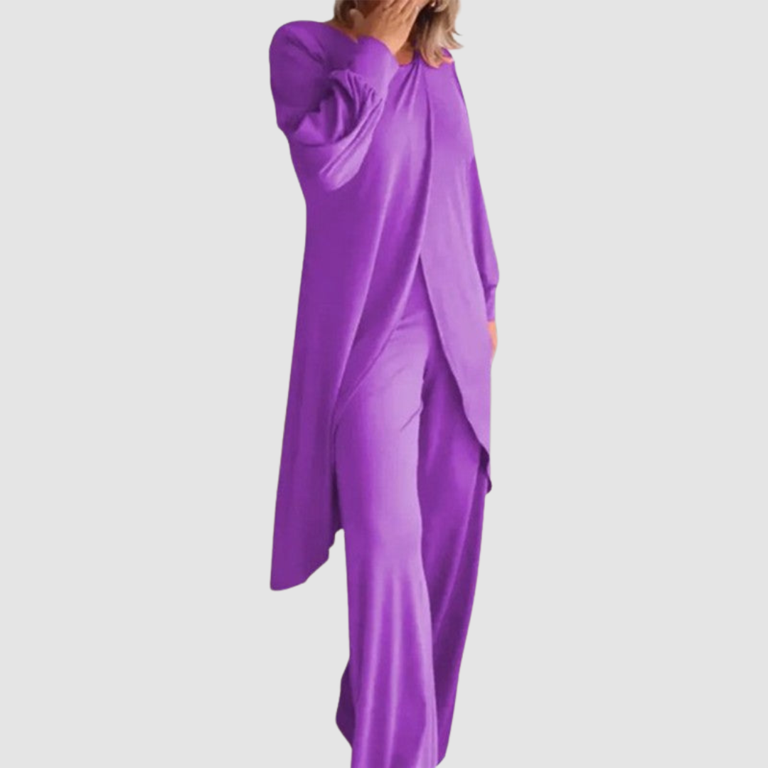 Laine™ Elegant 2-Piece Set – Purple | The Bellemont Sisters Australia