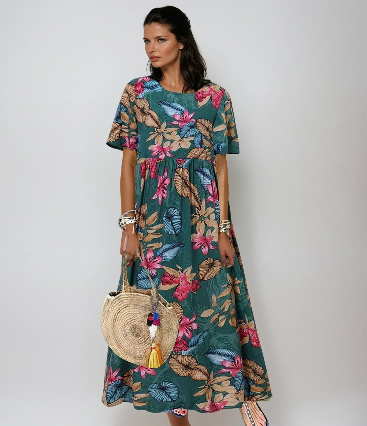 Marrisa | Graceful Summer Bloom – Green | The Bellemont Sisters Australia