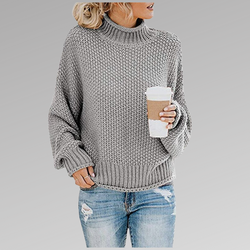 Stylish Knitted Sweater - Comfortable and Timeless – Gray | The Bellemont Sisters Australia
