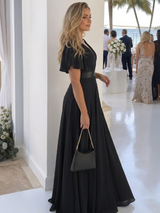 Mige | Short Flutter Sleeve Defined Waist Maxi Dress | The Bellemont Sisters Australia