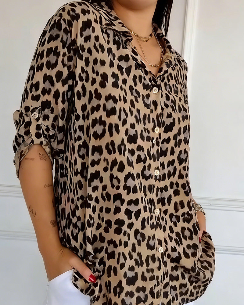 Susan | Fashion Blouses with Leopard Print | The Bellemont Sisters Australia
