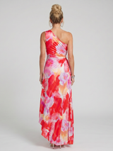 Taya™ One Shoulder Pleated Bodice Midi Dress | The Bellemont Sisters Australia