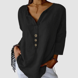 Melisa™ Casual Cotton & Linen Blouse | The Bellemont Sisters Australia