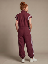Lark | Zip Front Stripe Panel Jumpsuit | The Bellemont Sisters Australia