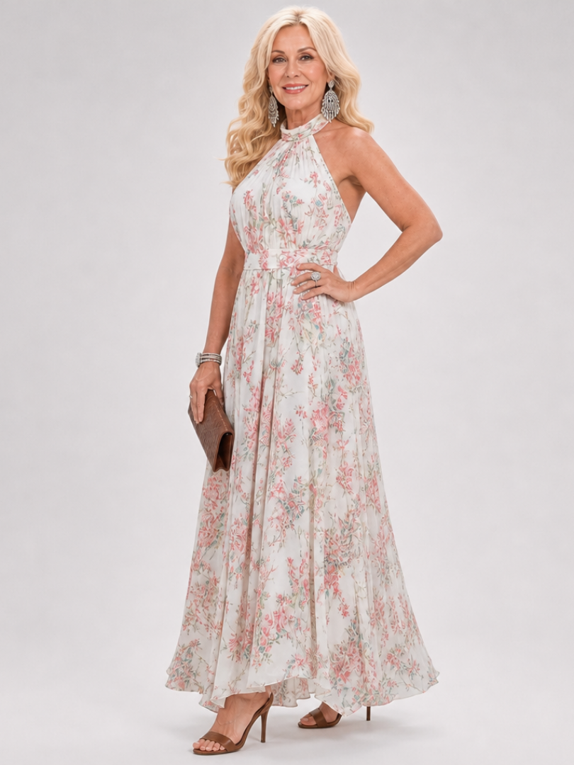 Guinevere™ Floral Print Flowing Skirt Midi Dress | The Bellemont Sisters Australia