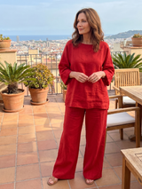 Prue | Oversized Tunic Wide Leg Pant Set | The Bellemont Sisters Australia