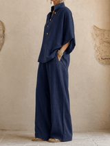 Maribel | Batwing Sleeves and Wide-Leg Pants | The Bellemont Sisters Australia