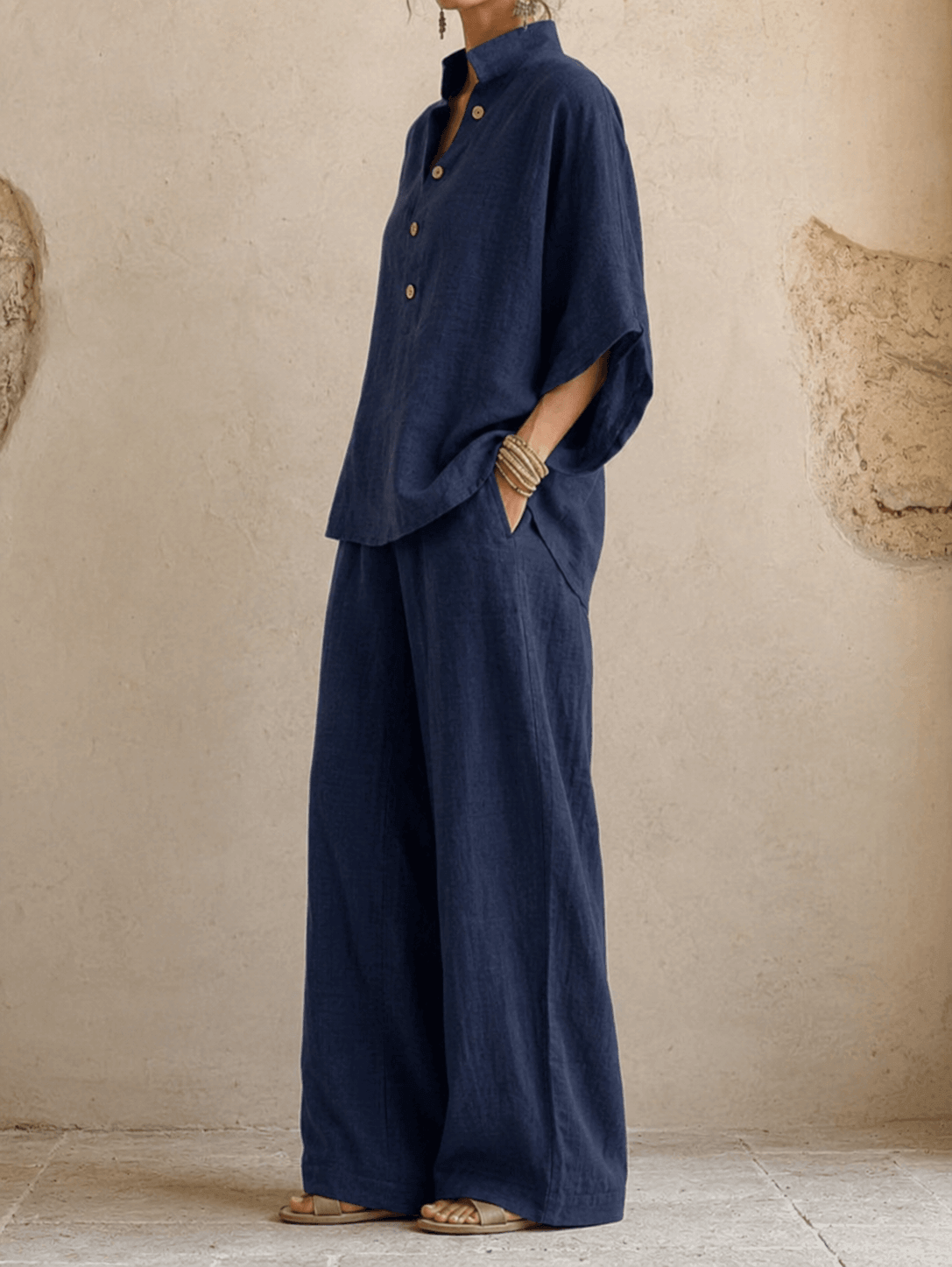 Maribel | Batwing Sleeves and Wide-Leg Pants | The Bellemont Sisters Australia