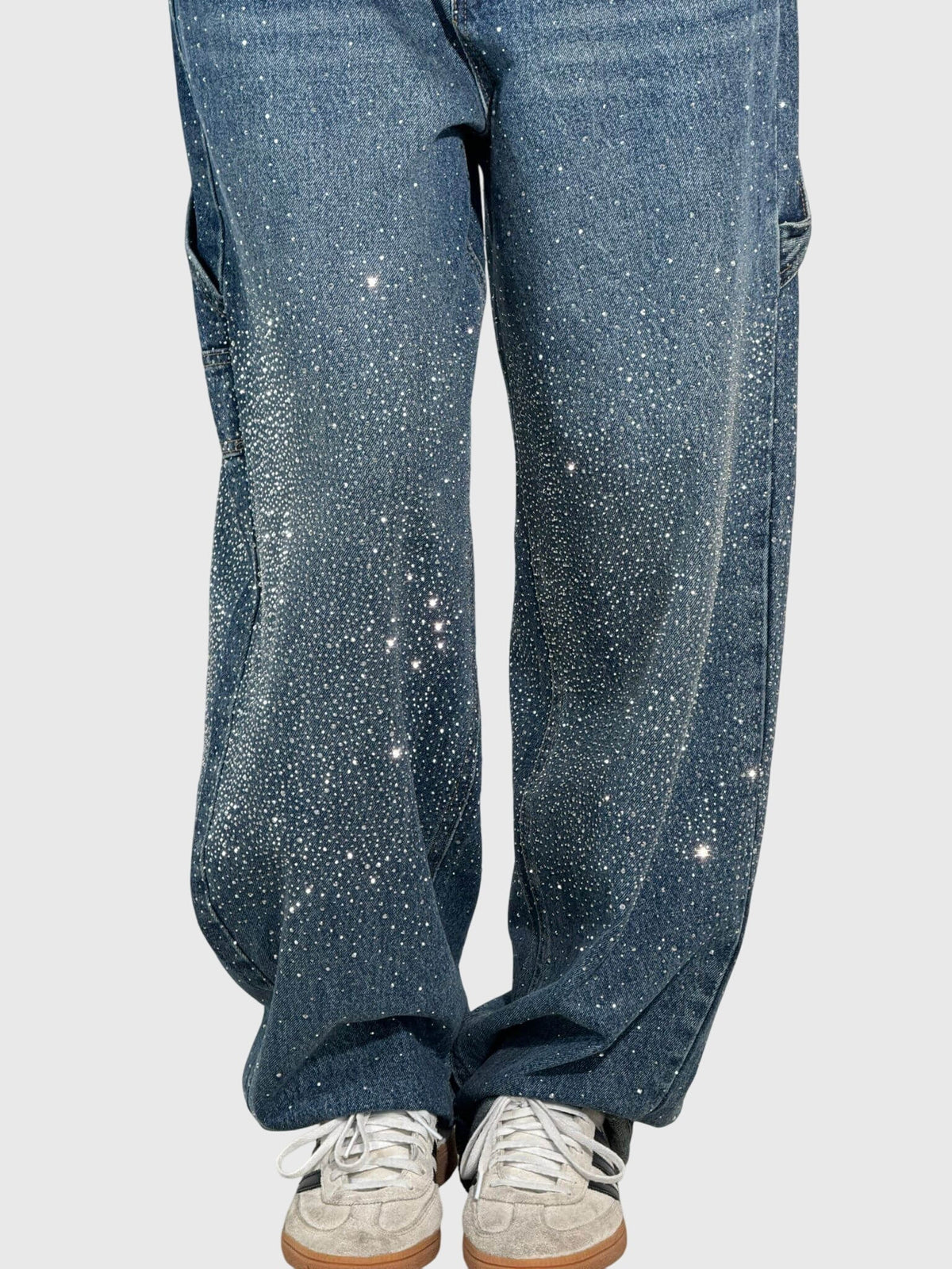Kimberly | Women’s Sparkle Diamond Denim Pants | The Bellemont Sisters Australia