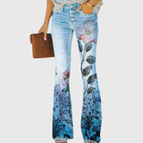 Pants With Flowers – Blue Flower | The Bellemont Sisters Australia