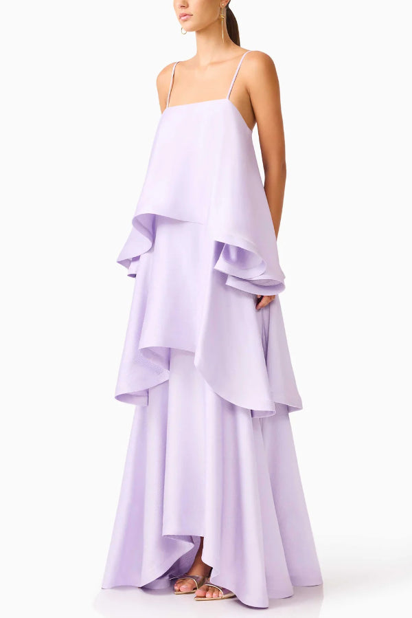 Mia | Women's Elegant Satin Open Back Maxi Dress | The Bellemont Sisters Australia