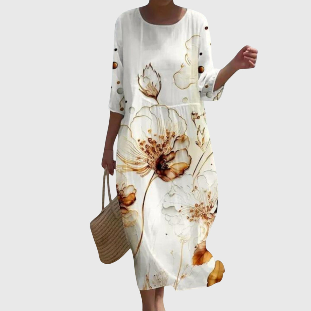 Hayley | Stylish Floral Maxi Dress – White | The Bellemont Sisters Australia