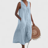 Veranika | Comfortable Dress – Blue | The Bellemont Sisters Australia