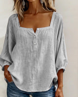 Diane | Square Neck Lantern Sleeve Shirt | The Bellemont Sisters Australia