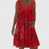 Arya |  Comfortable Summer Dress – Red | The Bellemont Sisters Australia