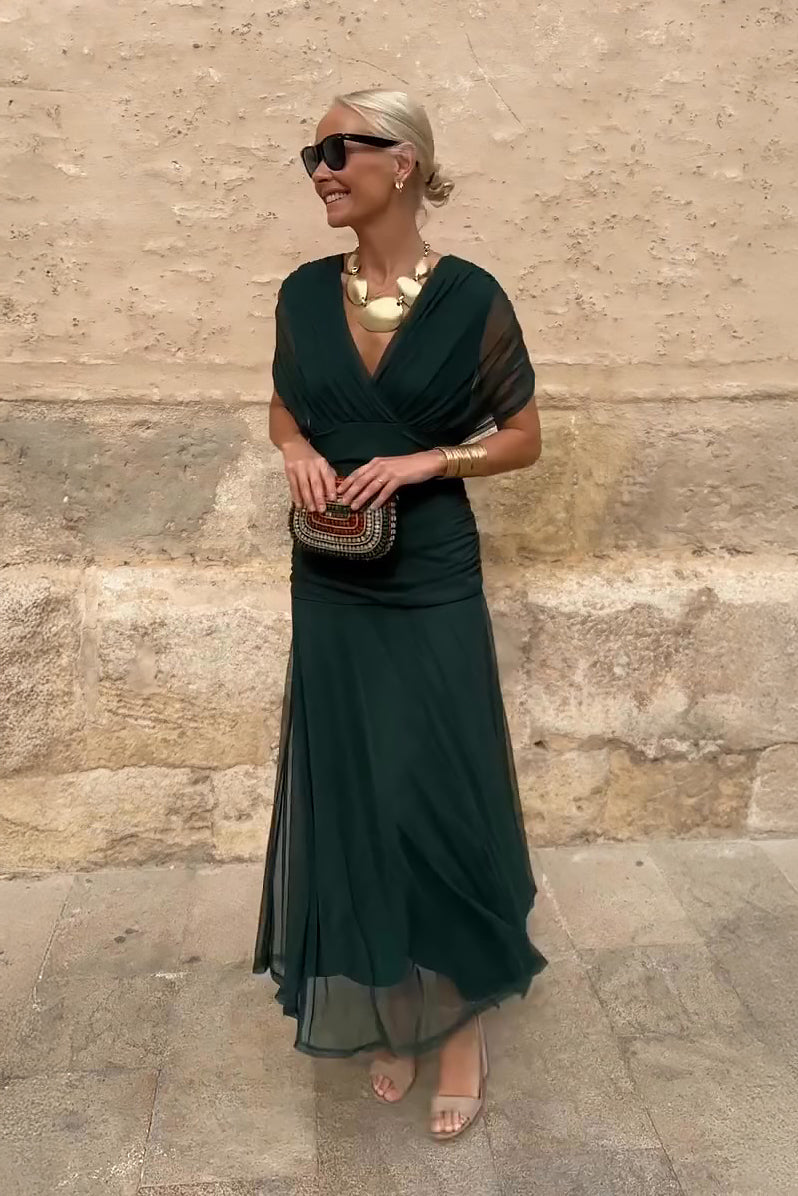 Santana | Midi Dress – Green | The Bellemont Sisters Australia