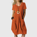Naomi - Casual Dress – Orange | The Bellemont Sisters Australia