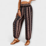 Scarlett - Pants With Ethnic Graphic – Pink | The Bellemont Sisters Australia