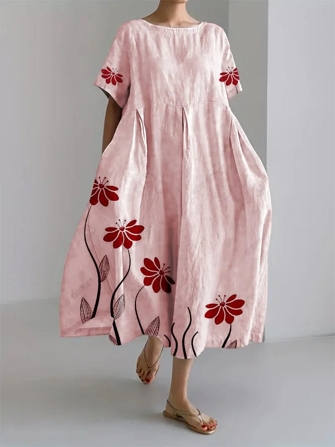 Sabi floral summer dress – Pink | The Bellemont Sisters Australia