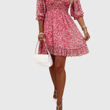 Elisa™ | Floral Puff Sleeve Dress | The Bellemont Sisters Australia