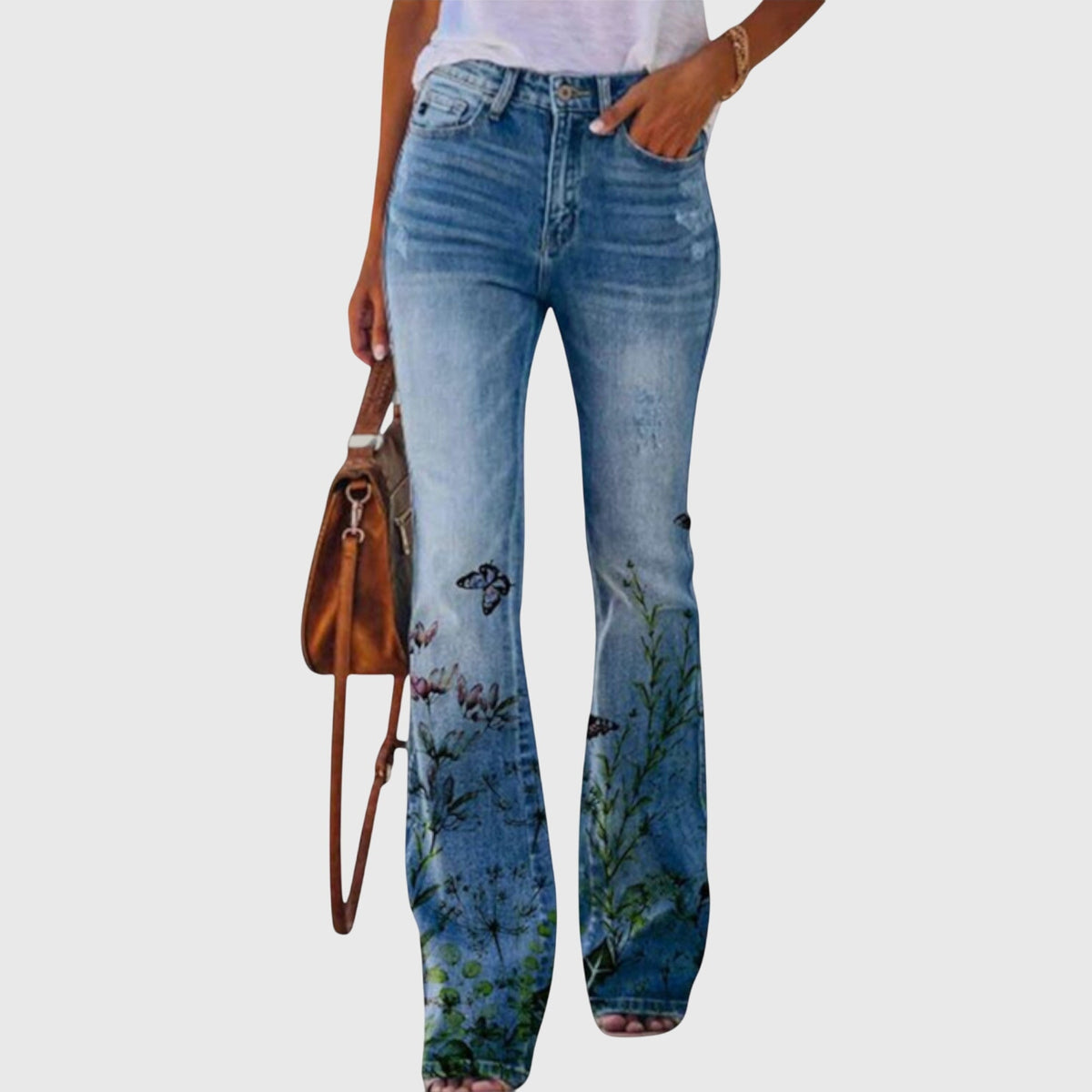 Pants With Flowers – Black Butterfly | The Bellemont Sisters Australia