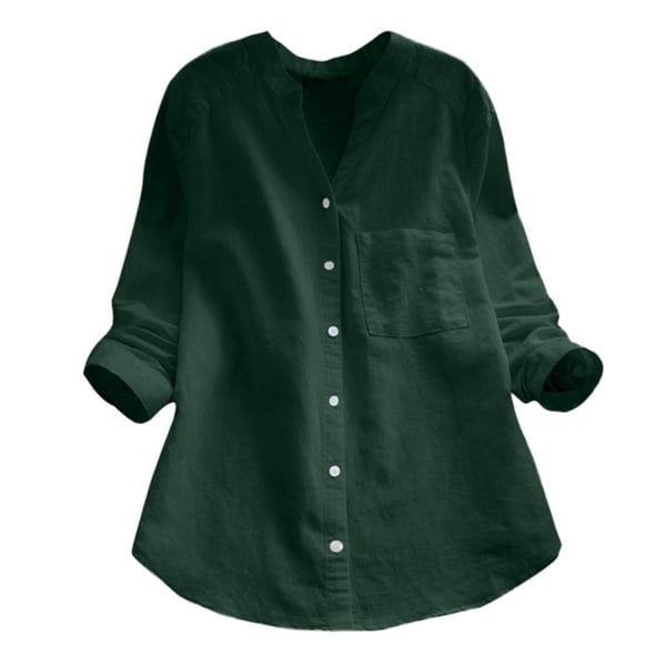 Jessica | Women Relaxed Fit Button Shirt Blouse – Green | The Bellemont Sisters Australia