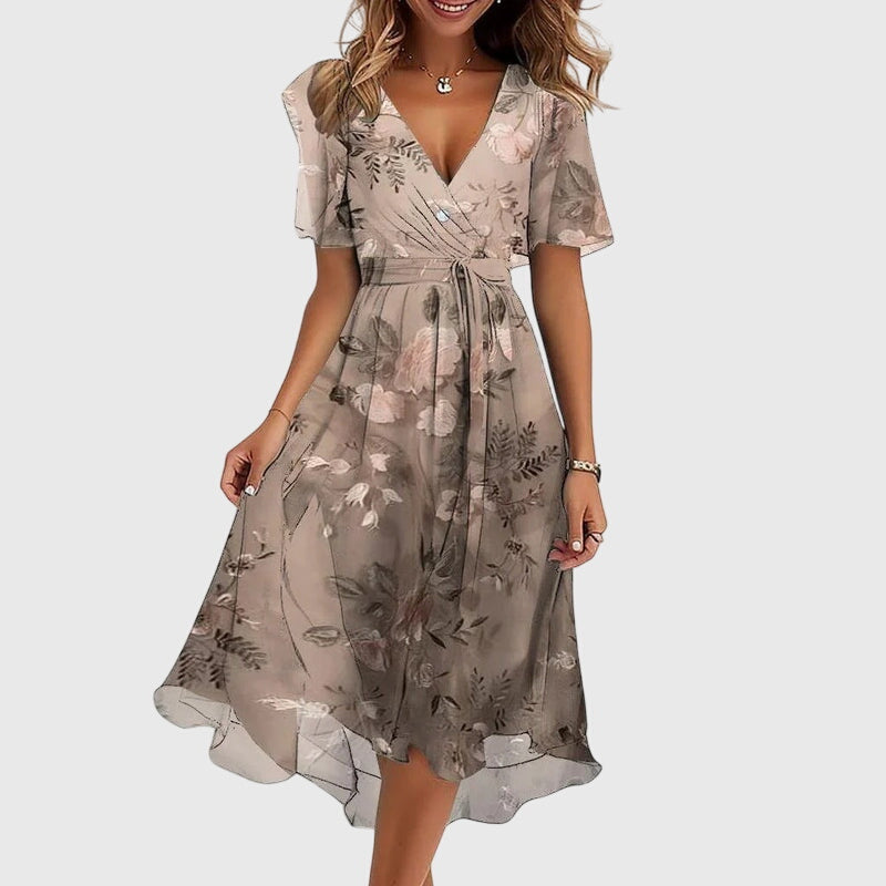 Catalina | Chic Midi Dress – Light Pink | The Bellemont Sisters Australia