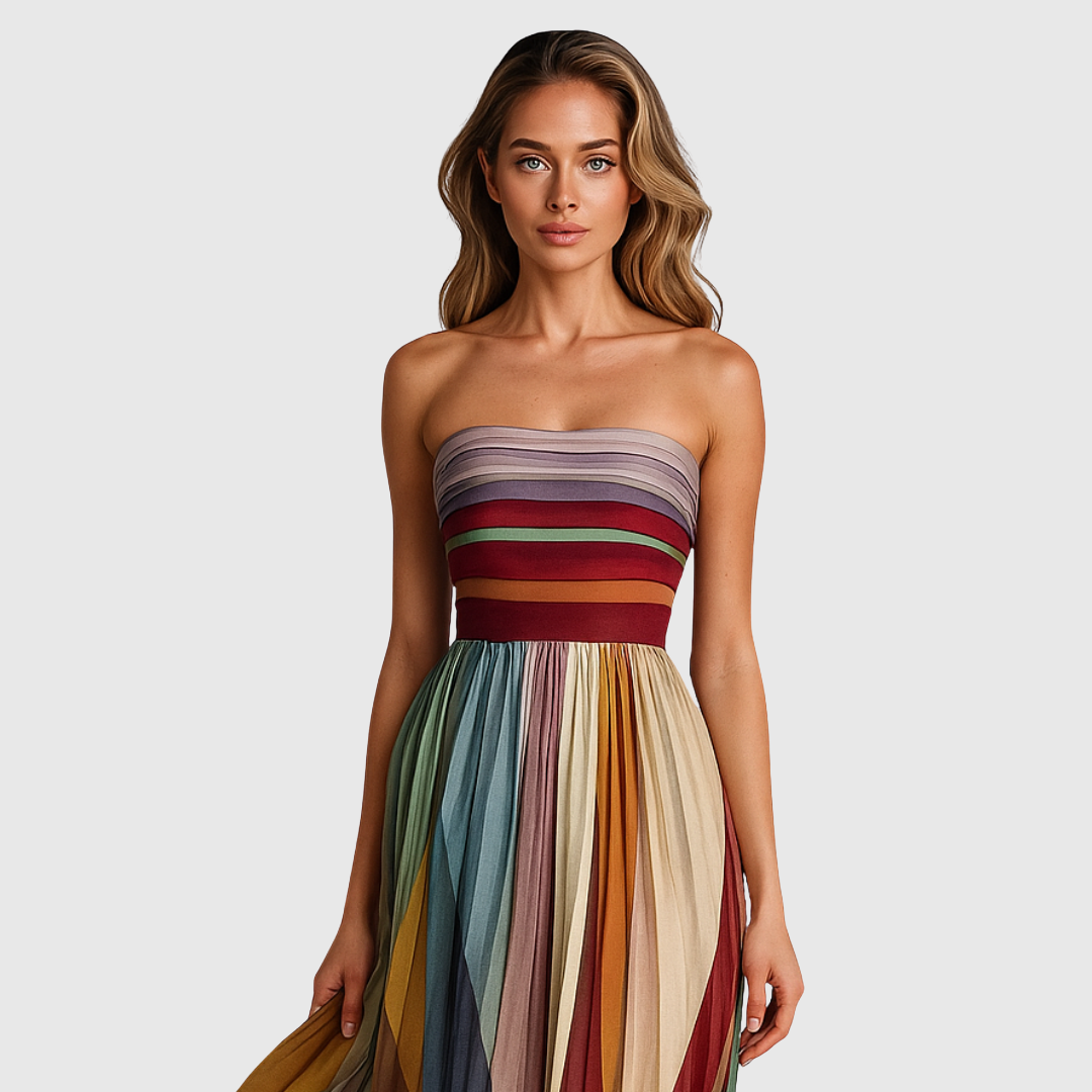 Isola | Chic Long Dress With Elegant Details | The Bellemont Sisters Australia