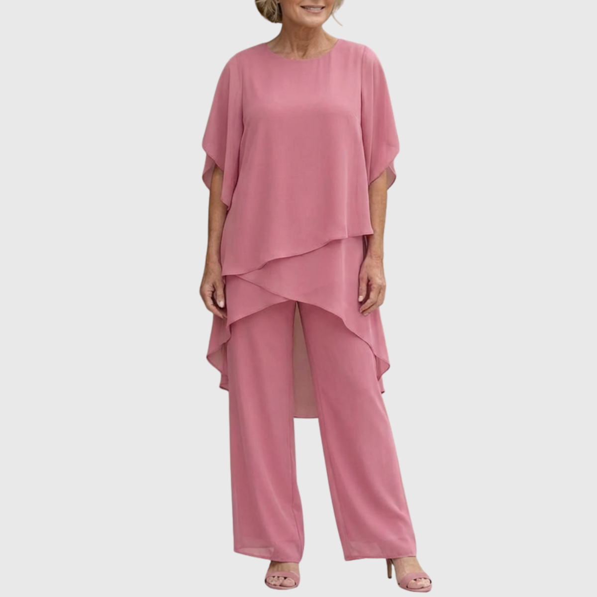 Linda | Suit with draped palazzo pants | The Bellemont Sisters Australia