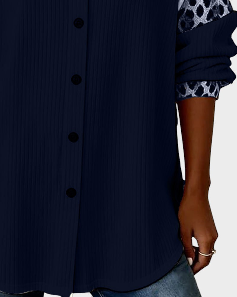 Jackie™ Leopard Print Button-Down Shirt | The Bellemont Sisters Australia