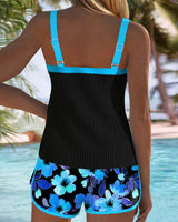 Federica - Ribbed Tankini Shorts Set | The Bellemont Sisters Australia