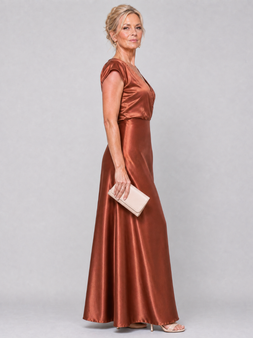 Samouse | Cap Sleeve Wrap Bodice Maxi Dress | The Bellemont Sisters Australia