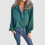 Liza™ Elegant Oversized Blouse – Green | The Bellemont Sisters Australia