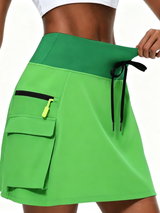 Tess | Comfortable Active Skirt Shorts – Green | The Bellemont Sisters Australia