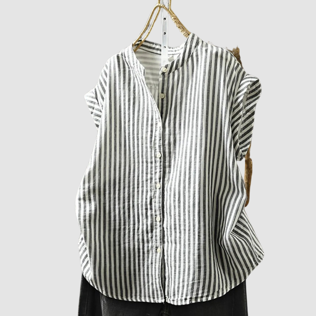 Ingrid™ Vintage Shirt – Striped | The Bellemont Sisters Australia