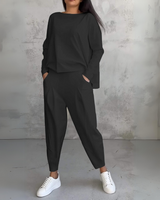Jackquelin™ Elegant Lounge Set – Black | The Bellemont Sisters Australia