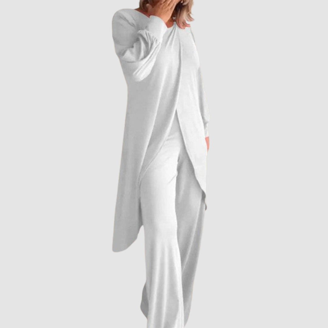 Laine™ Elegant 2-Piece Set – White | The Bellemont Sisters Australia