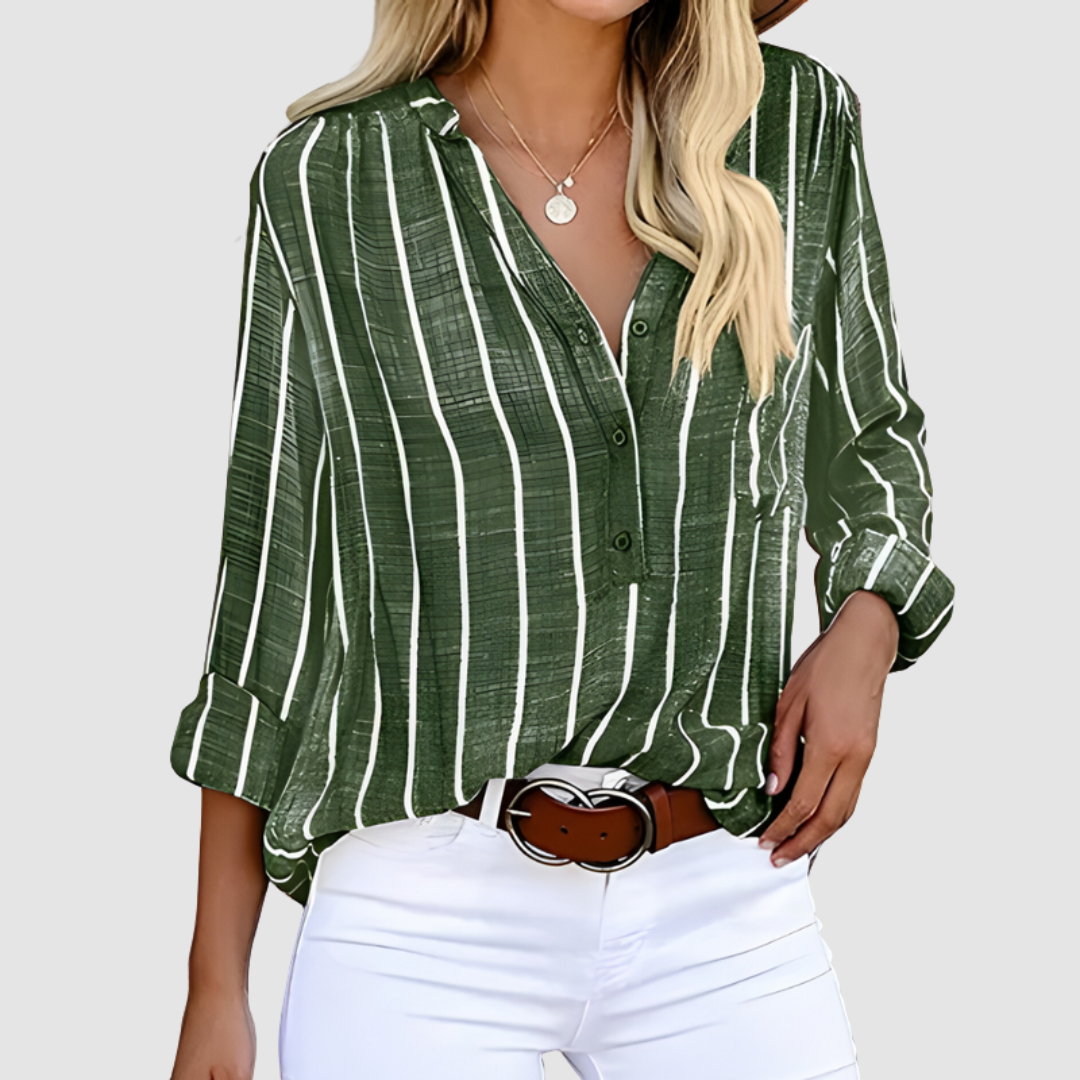 Lilac™ Stylish Casual Blouse – Green | The Bellemont Sisters Australia
