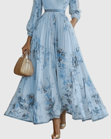 Rowella | Elegant Pleated Maxi Dress | The Bellemont Sisters Australia