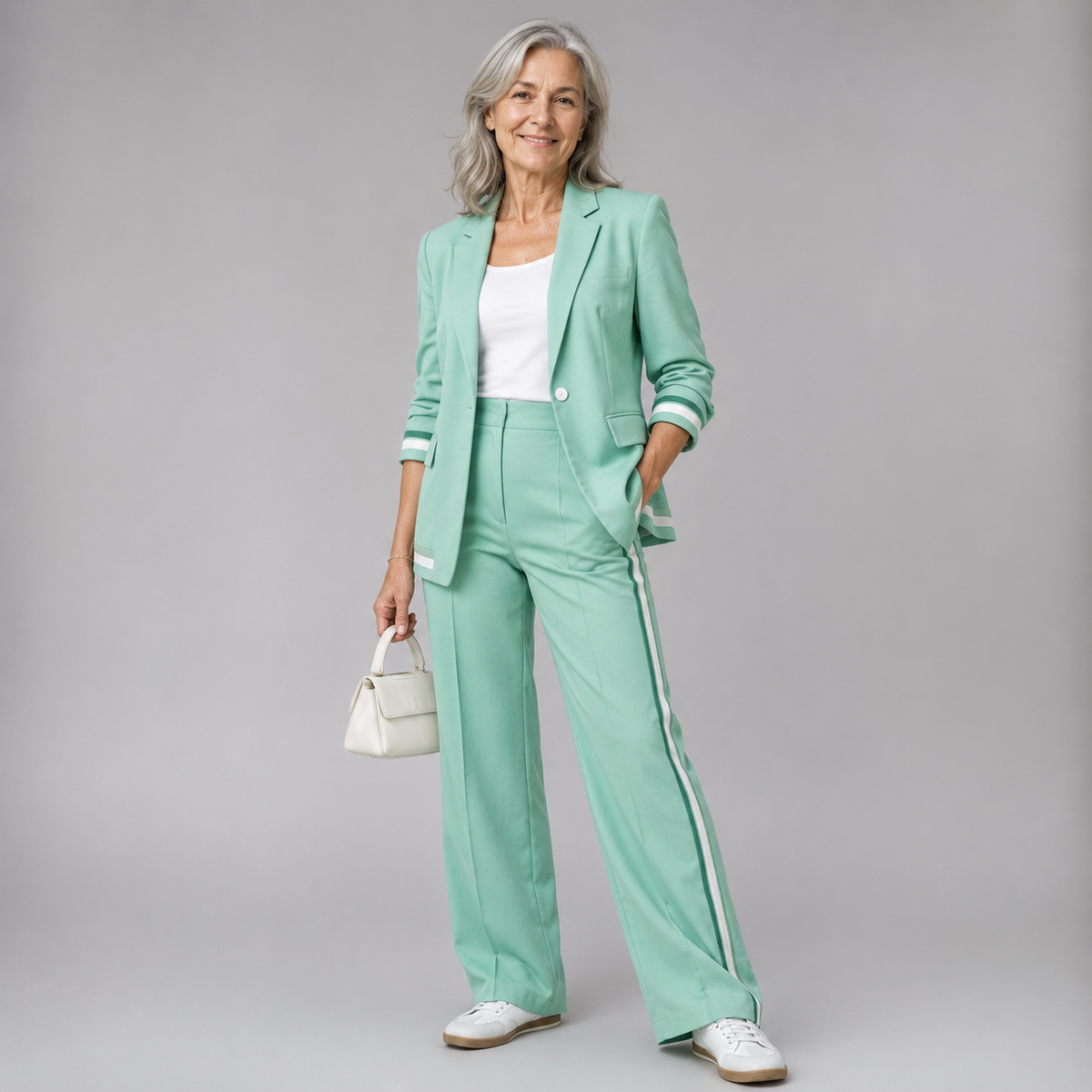 Hyacinth | Casual Suit Set – Light Green | The Bellemont Sisters Australia
