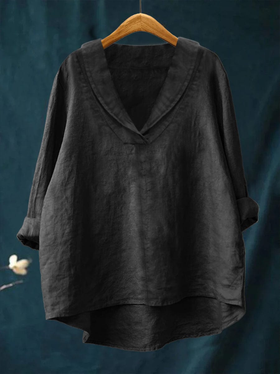 Evelyn | Elegant Breezy Summer Blouse – Black | The Bellemont Sisters Australia