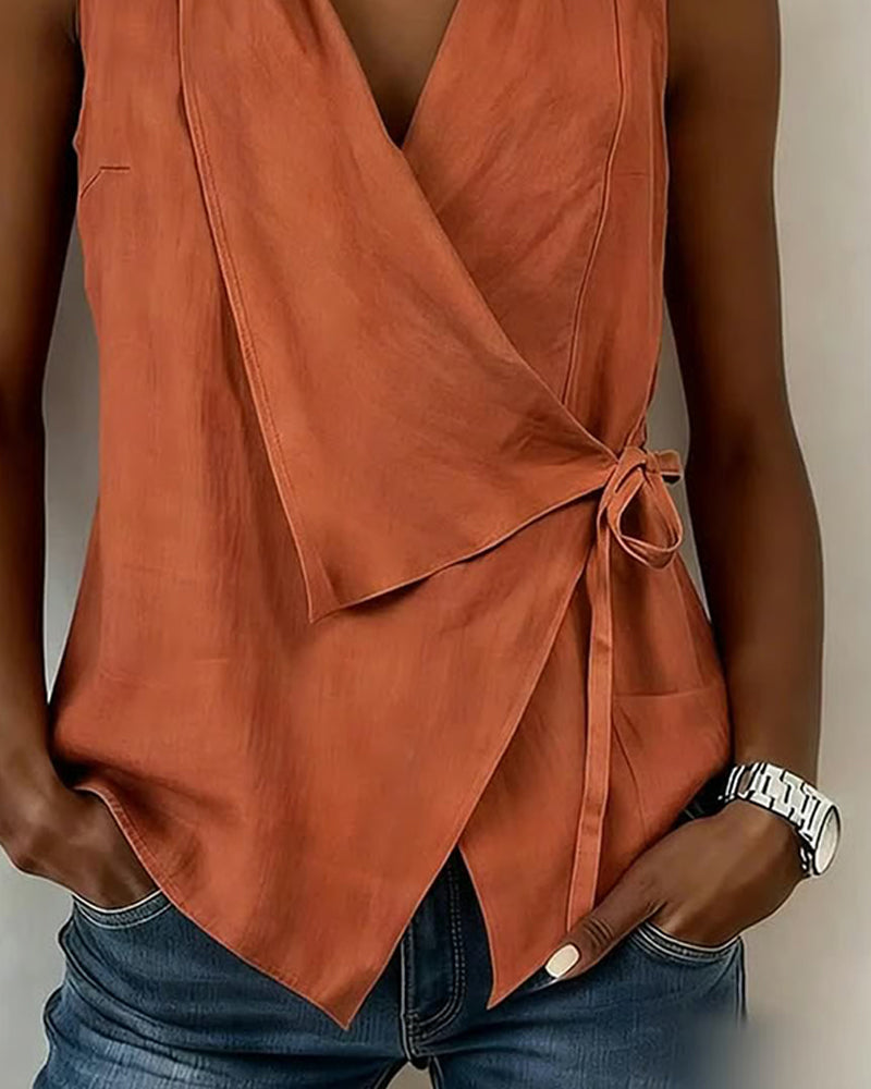Brenda | Wide Strap Cross Top with Bow | The Bellemont Sisters Australia