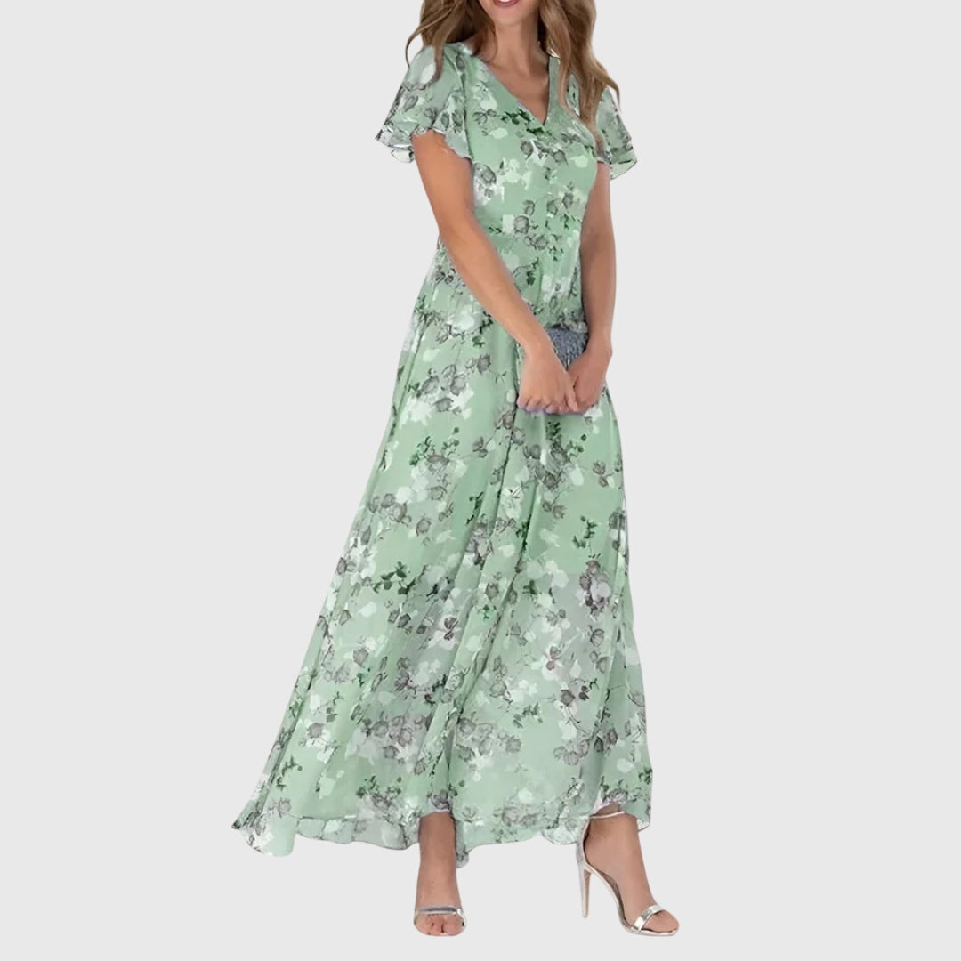 Lola | Figure Flattering Dress – Green | The Bellemont Sisters Australia