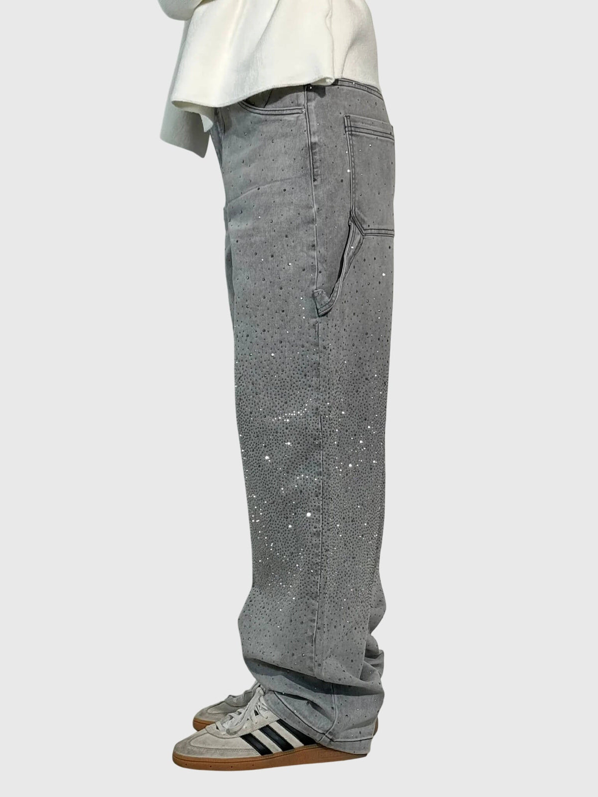 Kimberly | Women’s Sparkle Diamond Denim Pants | The Bellemont Sisters Australia