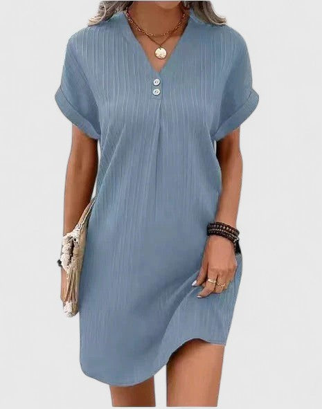 Massie | Draped Dress – Blue | The Bellemont Sisters Australia