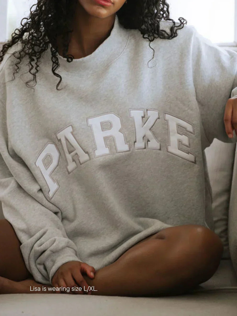 Varsity Sweatshirts and Hoodies – Grey with White Letters | The Bellemont Sisters Australia